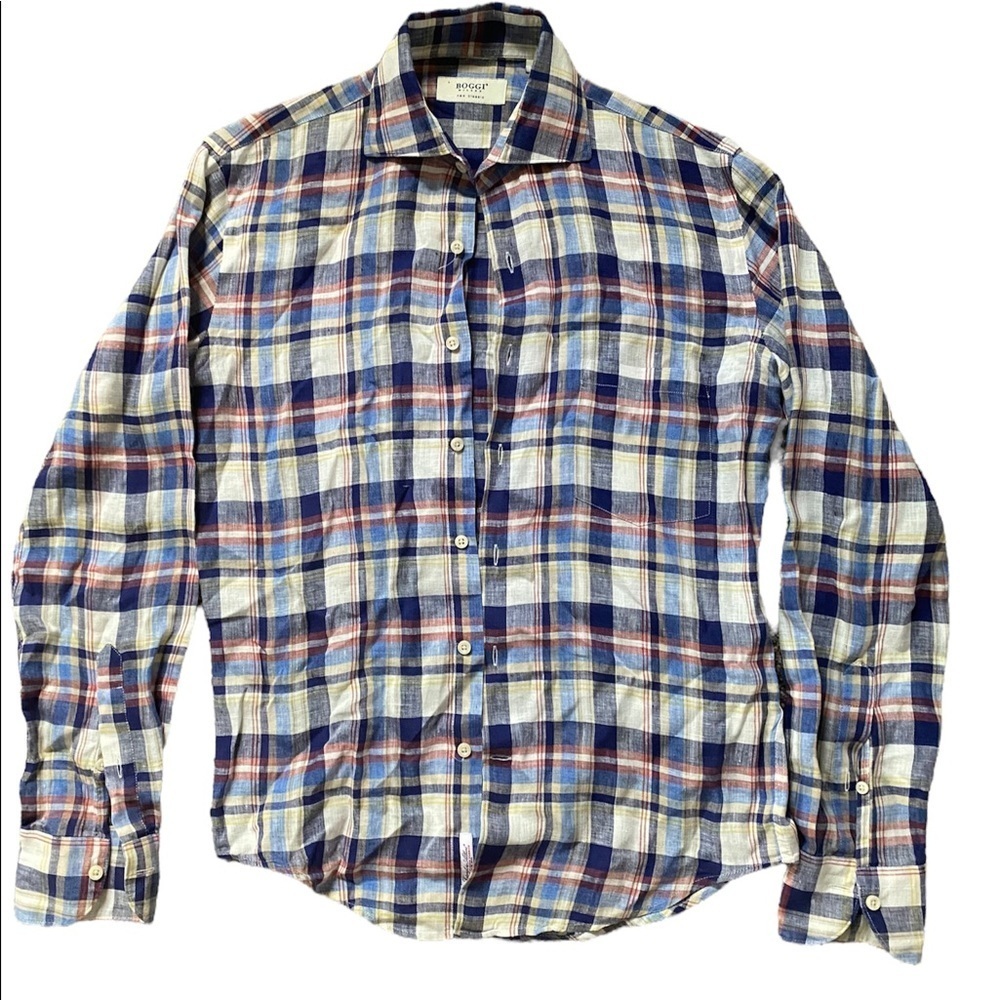 Boggi Milano linen flannel